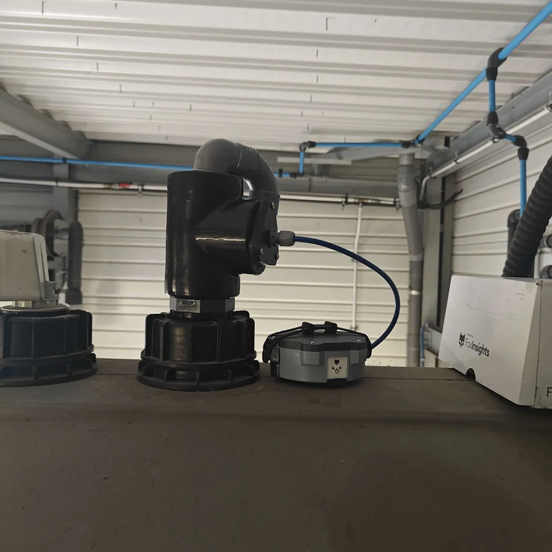 FoxPressure Gen 4 installed on a diesel tank for remote level monitoring